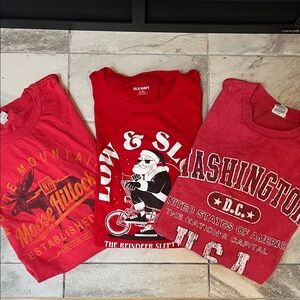 Men’s XL Red Shirts Bundle